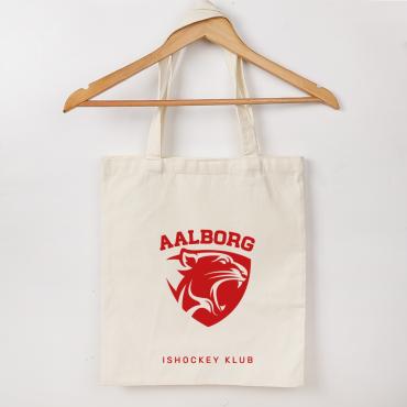 Tote bag – rød / hvid