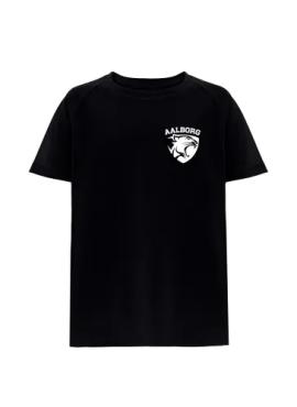 Warm-up t-shirts, sort - voksen
