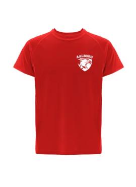 Warm-up t-shirts, rød - børn